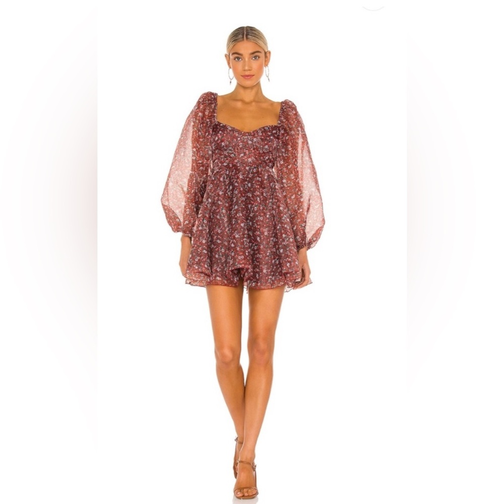 Selkie Floral Puff Sleeve Dress